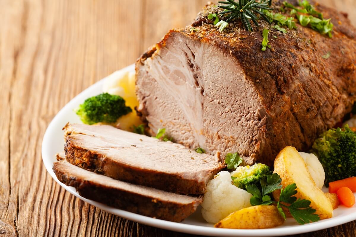 pork-loin-lunch pork loin meal