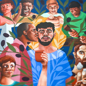 Art: "Revealed Through Nonviolence” by Rev. Lauren Wright Pittman | @sanctifiedart